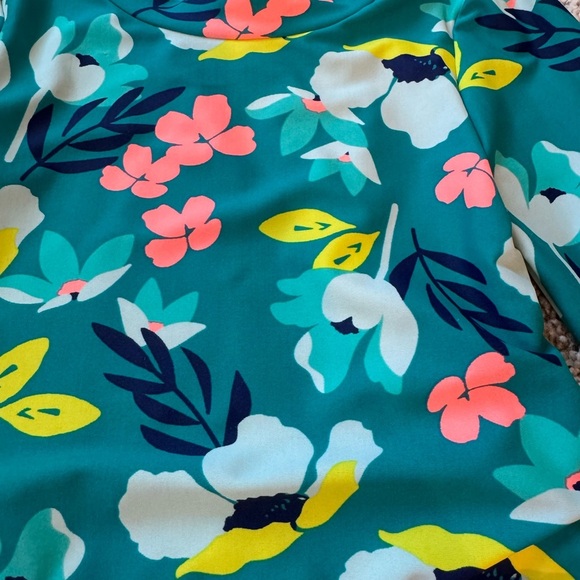 Simple Joys Carter's Girls Floral Rashguard Set Floral Swimsuit Size 24 months - Picture 4 of 6